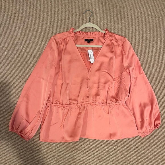 J. Crew Peach Button-Down Blouse - Picture 2 of 13